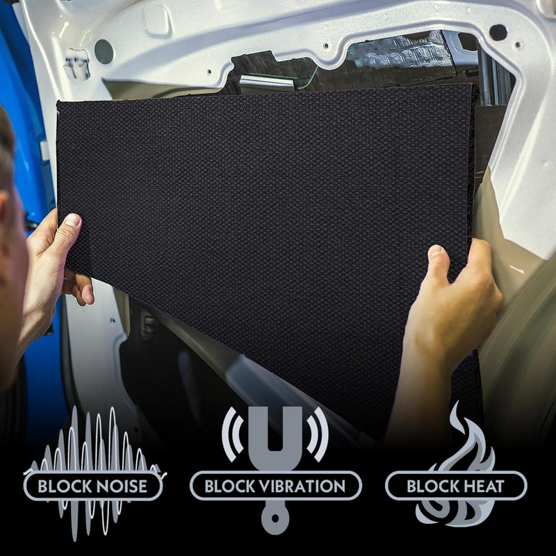 Dynamat DynaCore ½” Thick Lightweight Black Thermo-Acoustic Insulating Fiber for Cars, Trucks, Boats, RVs & More – Dissipates Sound & Absorbs Heat – Made in USA – 32" x 54" Sheet, 12 sq ft Coverage - Image 2